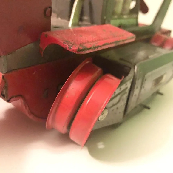 Vtg Nomura Japan Tin Battery 1200 Piston Action Tractor Incomplete Not Working - Picture 11 of 16